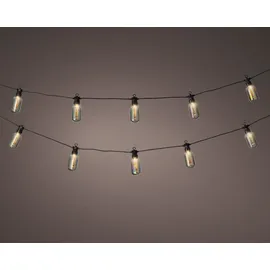Lumineo LED Lichterkette 10 m Schwarz