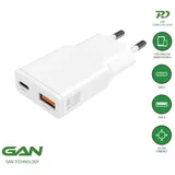 4smarts Netzladegerät PDPlug Slim Duos 30W GaN USB-C+USB-A