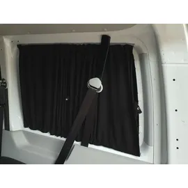 BREMER SITZBEZÜGE Gardinen für Crafter Mercedes Sprinter W906 L2 726 Schwarz