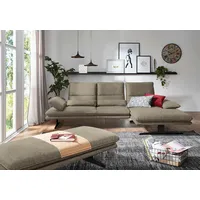 W.Schillig Ecksofa »broadway, Designsofa mit tollem Sitzkomfort«, Sitztiefenverstellung, Kopfteil- & Seitenteilverstellung, Breite 291cm