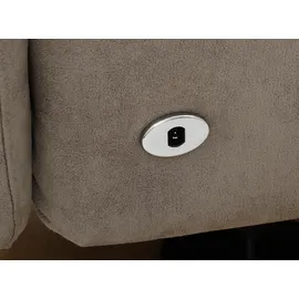 sit&more TV-Sessel Kobra Mikrofaser 71 x 110 x 82 cm Braun mit 2 Motoren