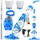 tillvex Poolsauger Blau/Grau 15 m3