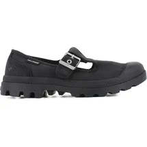 Palladium Pampa M Washed Mary Jane Flat Schwarz 43