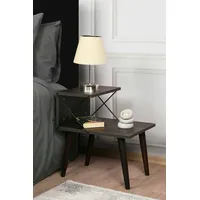 Dmora Nachttisch Dfranzin, Niedrige Kommode, Tisch, Multifunktionaler Nachttisch, 50x40h55