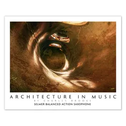Architecture in Music "1940er Selmer Balanced Action Saxophon" 75 x 60 cm