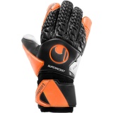 Uhlsport Herren Super Resist Handschuhe, schwarz/Fluo orange/Weiß, 11