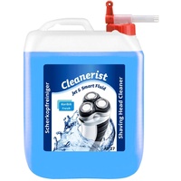 5 Liter im Kanister Scherkopfreiniger CleaneristJet & Smart Fluid Reinigungsflüssigkeit Kompatibel-Ersatz mit Philips Rasierer Serien 5000/7000 / 8000/9000 mit Auslaufhahn