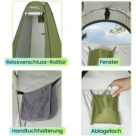 shop'n smile ideoon Pop-Up Toilettenzelt Grün