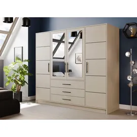 Mirjan24 Kleiderschrank Kaschmir, Holzwerkstoff, 3 Schubladen, Schlafzimmer Kleiderschränke