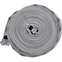 vidaXL Flachschlauch 30 m schwarz