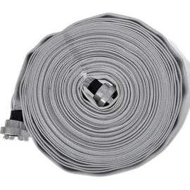 vidaXL Flachschlauch 30 m schwarz
