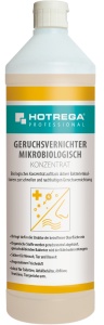 HOTREGA® PROFESSIONAL Mikrobiologischer Geruchsvernichter, Geruchsentferner mit angenehmem Frischeduft, 1 Liter - Flasche