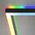 Briloner Leuchten - Deckenlampe RGB, Backlight Deckenleuchte LED, Dimmbar, Farbtemperatur einstellbar, LED Frame RGB, Fernbedienung, Schwarz