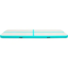 vidaXL Aufblasbare Gymnastikmatte mit Pumpe 600x100x20 cm PVC Grün