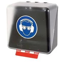 Midibox für Augen- / Gehörschutz, transparent