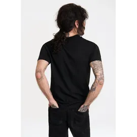 LOGOSHIRT T-Shirt "Sesamstrasse - Krümelmonster Pate", Jungen, Gr. XS, schwarz, 100% Baumwolle, bedruckt, normal, Rundhals, Shirts T-Shirt, mit lizenziertem Print