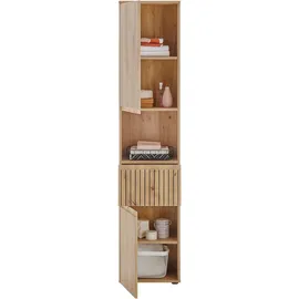 BASIC by Balculina BASIC Austin Hochschrank 40 x 136 cm Beige Kunststoff/Metall