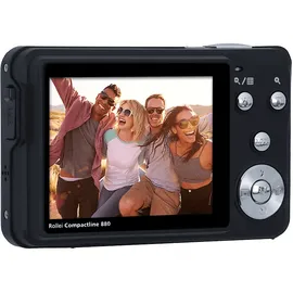 Rollei Compactline 880 Digitale Kompaktkamera Schwarz, 3 Fach optischer Zoom opt. Zoom, 2.7 Zoll TFT