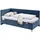 Meise Möbel meise.möbel Polsterbett Cool mit Lattenrost Cord blau Ocean 90 x 200 cm