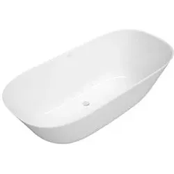 Villeroy und Boch Theano Badewanne Q175ANH7F2BCV01 175x80cm, freistehend, Schürze Colour on Demand, weiß