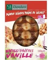 Damhert Moins de sucres Gaufres Douces Vanille Snack 140 g