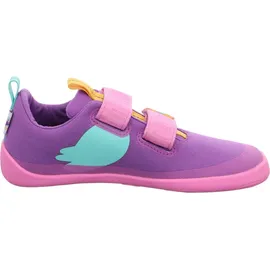 Affenzahn Barfußschuh Lucky Kreativ Tukan Lavendel / Türkis 24