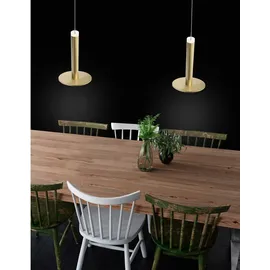 Nova Luce Palencia 1-flg. 11 W Durchmesser 60 cm gold
