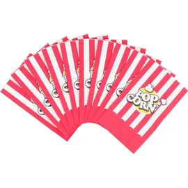 Funx Popcorntüten FX-06208 Rot/Weiß aus Kraftpapier 1 Liter, 80 Stück
