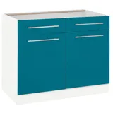 WIHO KÜCHEN Unterschrank Flexi2 Breite 100 cm blau