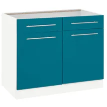 WIHO KÜCHEN Unterschrank Flexi2 Breite 100 cm blau