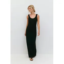 Gina Tricot - Maxi dress - Lange kleider - Schwarz - M - Dame - Schwarz - M