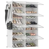 Songmics Schuhregal mit 8 Fächern weiß