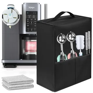 Staubschutz für Eis- und Soft-Serviermaschine, hergestellt aus hitzebeständigem, wasser- und staubdichtem 600D-Nylonmaterial, Kompatibel für Ninja NC701 CREAMi Swirl Soft-Serviermaschine.