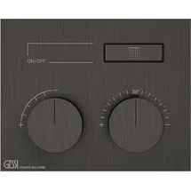 GESSI Unterputz-Thermostat 63002707 Metall schwarz gebürstet