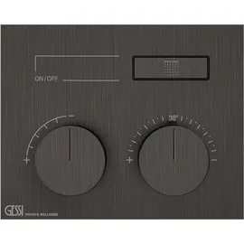 GESSI Unterputz-Thermostat 63002707 Metall schwarz gebürstet