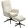 Homcom Relaxsessel mit Hocker Cord 72 x 107 x 83 cm Beige