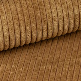 kaiser möbel Ecksofa mit schlaffunktion und bettkasten, Sofa L-form, Couch L-form BEST Dicker Cord Senffarbe Rechts - Gelb