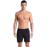 Arena Badeshorts Fundamentals Logo R Schwarz/Weiß 3XL