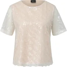 s.Oliver Pailletten-Shirt beige 44
