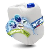 Kosmetex 20L Wasserkanister, BPA frei & lebensmittelecht, Wasser Kanister 20 Liter für Camping, Garten, Gewerbe & Haushalt, Robust Made in Germany