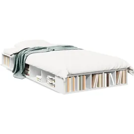 vidaXL Bettgestell Weiß 100x200 cm Holzwerkstoff