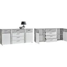 Procontour Trenti 180 x 81 x 40 cm grau / weiß