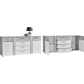 Procontour Trenti 180 x 81 x 40 cm grau / weiß