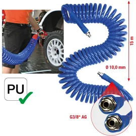 KS Tools PU-Druckluft-Spiralschlauch Ø 10mm