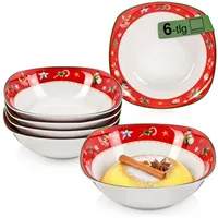 Sänger Müslischalen Bilgola Christmas Design 6 teilig aus Porzellan