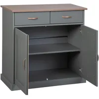 VCM Luzerna Sideboard mit 2 Türen und 2 Schubladen