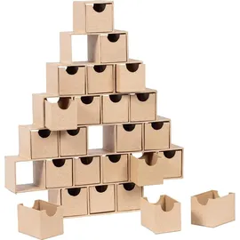Décopatch Adventskalender Tannenbaumform 5x30x35 cm HD095C