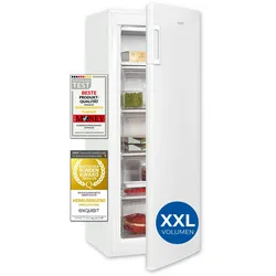 Exquisit Gefrierschrank GS5230-H-040D weiss | Tiefkühlschrank Groß 168 L Volumen | 4* Gefrieren | Türanschlag wechselbar | 55cm Breite