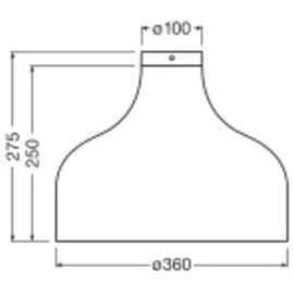 LEDVANCE Decor Cardboard Hat 1 E27 rund braun