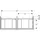 Geberit Waschtischunterschrank 4 Schubladen 118,4 x 61,5 x 47,6 cm Sandgrau